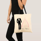 Herr u. Frau Keepsake Tote Tragetasche (Vorderseite (Produkt))