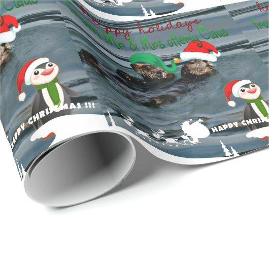 Herr-u. Frau-Otterly Klaus Feriengeschenk Geschenkpapier (Rolleneckpunkt)