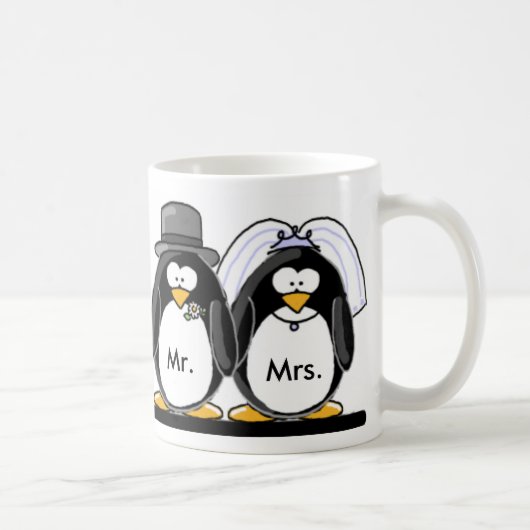 Herr u. Frau Penguin Kaffeetasse (Rechts)