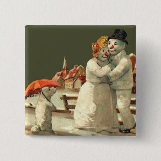 Herr u. Frau Snowman Button