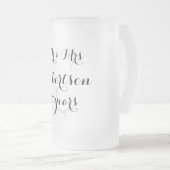 Herr und Frau 25. Mattglas Bierglas (VorderseiteRechts)