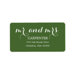 Herr und Frau Address Labels Adressaufkleber