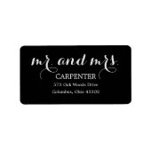 Herr und Frau Address Labels Adressaufkleber (Vorne)