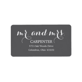 Herr und Frau Address Labels Adressaufkleber