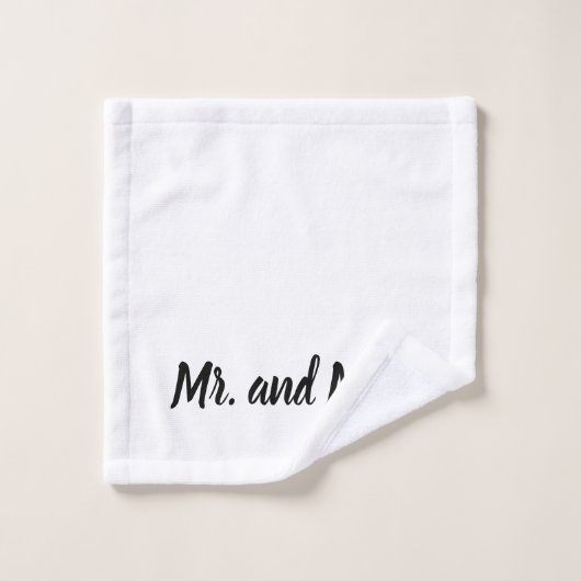 Herr und Frau Badhandtuch Set (Waschlappen)