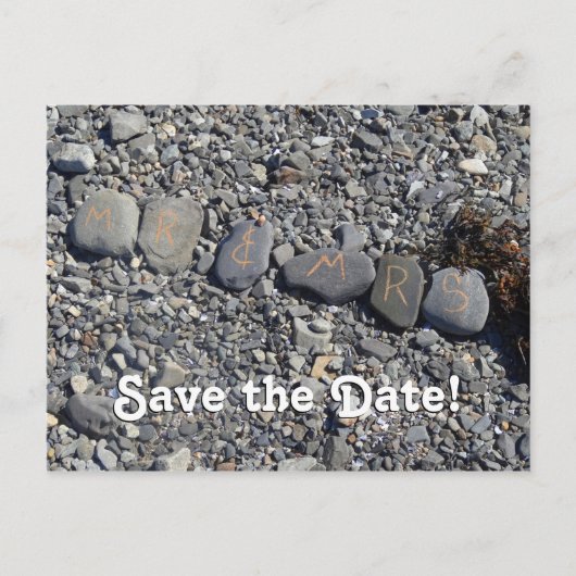 Herr und Frau Beach Rocks im Bar Harbour Postkarte (Vorderseite)