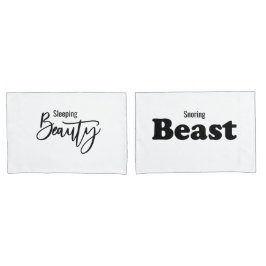 Herr und Frau Beauty and Beast Couple Pillowcases Kissenbezug