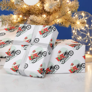 Herr und Frau Biker Weihnachts-Wrapping Paper Geschenkpapier