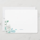 Herr und Frau Blue Post Wedding Brunch Einladung (Rückseite)