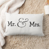 Herr und Frau Bride and Groom Wedding Gift Lendenkissen (Decke)