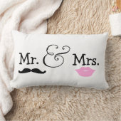 Herr und Frau Bride and Groom Wedding Gift Lendenkissen (Decke)