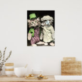 Herr und Frau Cat Poster (Küche)