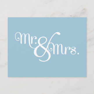Herr und Frau Classy White am Himmel Postkarte