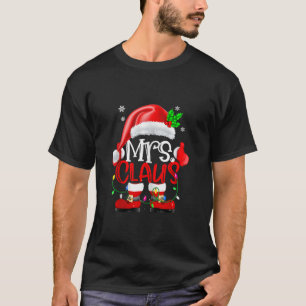 Herr und Frau Claus Paares Familie Weihnachten Wei T-Shirt