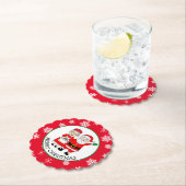 Herr und Frau Claus, Personalisierte Weihnachten Untersetzer (Vor Ort)