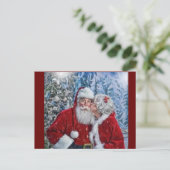 Herr und Frau Claus Postkarte (Stehend Vorderseite)