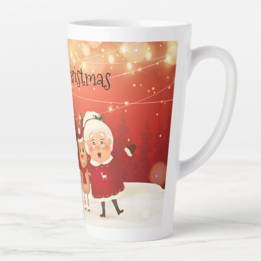 Herr und Frau Claus Snowman und Rudolph Milchtasse (Rechts)