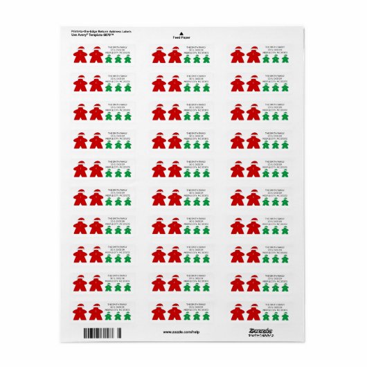 Herr und Frau Claus und drei Elfen Rot und Grün We (Vorne)