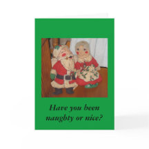 Herr und Frau Claus Weihnachtskarte