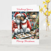 Herr und Frau Clause Niedlich Personalisierte Weih Karte (Gelbe Blume)