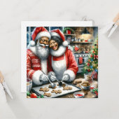 Herr und Frau Clause Niedlich Personalisierte Weih Karte (Vorderseite/Rückseite Beispiel)