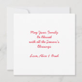 Herr und Frau Clause Niedlich Personalisierte Weih Karte (Rückseite)