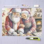 Herr und Frau Clause Niedliche Weihnachten Seidenpapier (Handwerk)