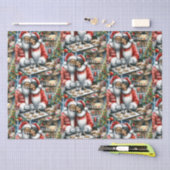 Herr und Frau Clause Niedliche Weihnachten Seidenpapier (Handwerk)