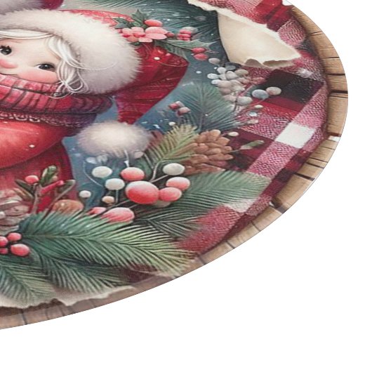 Herr und Frau Clause Schneidebrett (Ecke)