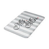 Herr und Frau Click, zum der Farbstreifen Badematte (Schrägansicht)