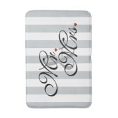 Herr und Frau Click, zum der Farbstreifen Badematte (Vorderseite Vertikal)