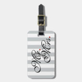 Herr und Frau Click, zum der Farbstreifen Gepäckanhänger (Vorderseite vertikal)