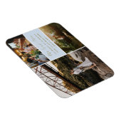 Herr und Frau Dankeschön Foto Collage Blue und Gol Magnet (Rechte Seite)