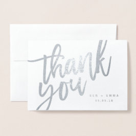 Herr und Frau Dankeschön fotografieren echte Folie Folienkarte