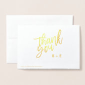 Herr und Frau Dankeschön fotografieren echte Folie Folienkarte (Rückseite mit Umschlag)