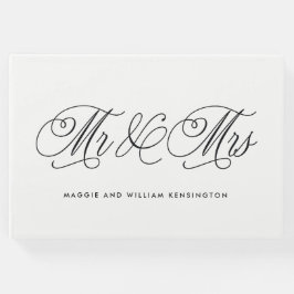 Herr und Frau EDITABLE COLOR Wedding Guest Book Gästebuch