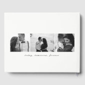 Herr und Frau EDITABLE COLOR Wedding Guest Book Gästebuch (Rückseite)