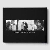 Herr und Frau EDITABLE COLOR Wedding Guest Book Gästebuch (Rückseite)