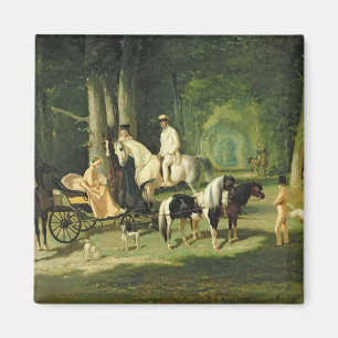 Herr und Frau. Ein Mosselman und ihre zwei Magnet