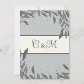 Herr und Frau Elegant Modern Inspirivity Wedding Einladung (Rückseite)