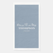 Herr und Frau Elegant Simple | Dusty Blue Serviette (Vorderseite)