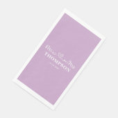 Herr und Frau Elegant Simple | Lilac Lila Serviette (Ecke)