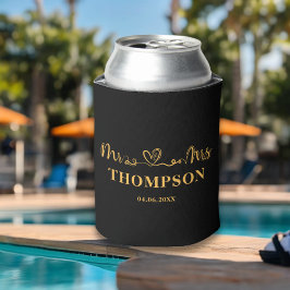Herr und Frau Elegant Simple | Schwarzes Gold Dosenkühler