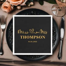 Herr und Frau Elegant Simple | Schwarzes Gold