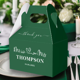 Herr und Frau Elegant Simple | Smarald Green Geschenkschachtel