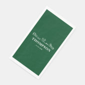 Herr und Frau Elegant Simple | Smarald Green Serviette (Ecke)