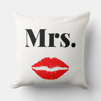 Herr und Frau | elegante moderne passende Paar Kis Kissen