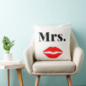 Herr und Frau | elegantes, modernes Passwort Throw Kissen (Stuhl )