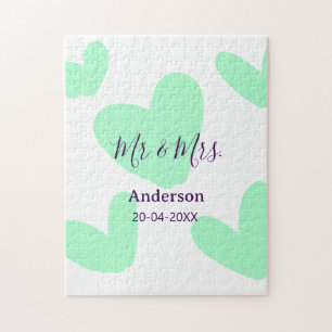 Herr und Frau Familienname Datum Jahr Hochzeitsges Puzzle