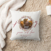 Herr-und Frau-First Christmas Foto Wedding Kissen (Decke)